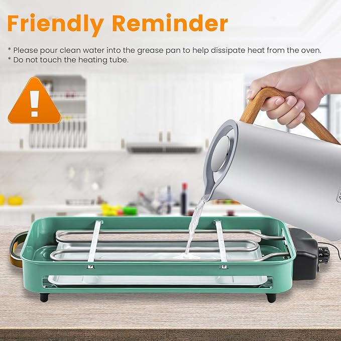 KOCASO 2-IN-1 Indoor Electric Grill, 2000W Electric Indoor Grill & Raclette, 5 Temp Control 176°F-392°F, Removable Non-Stick Plates & 3 Cheese Trays, Dishwasher Safe, for Family Party BBQ