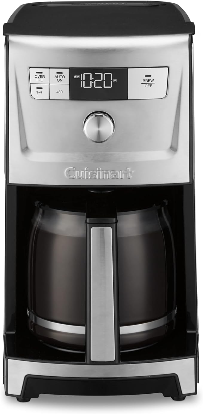 Cuisinart Coffee Maker, 14-Cup PerfecTemp Programmable Coffee Machine Glass Carafe with 1-4 Cup Setting, Brew Strength Control, Brew Pause, and Over Ice Function, Stainless Steel, DCC-3500SS
