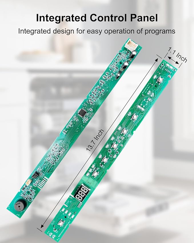 WD21X23461 WD21X31910 Dishwasher User Interface Control Board Compatible with GE, Dishwasher User Interface Assembly Replaces WD21X10499 WD21X10502 WD21X10503 AP7204355