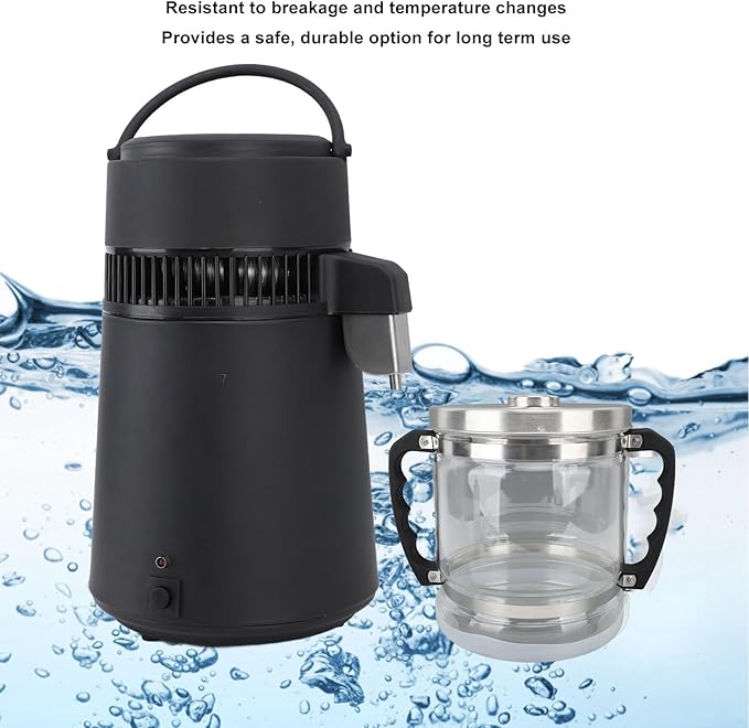 Water filter,Distiller Water Container 6L Multipurpose Glass Collection Bottle Removes Fluoride, , for Countertop Home Beauty Distillers