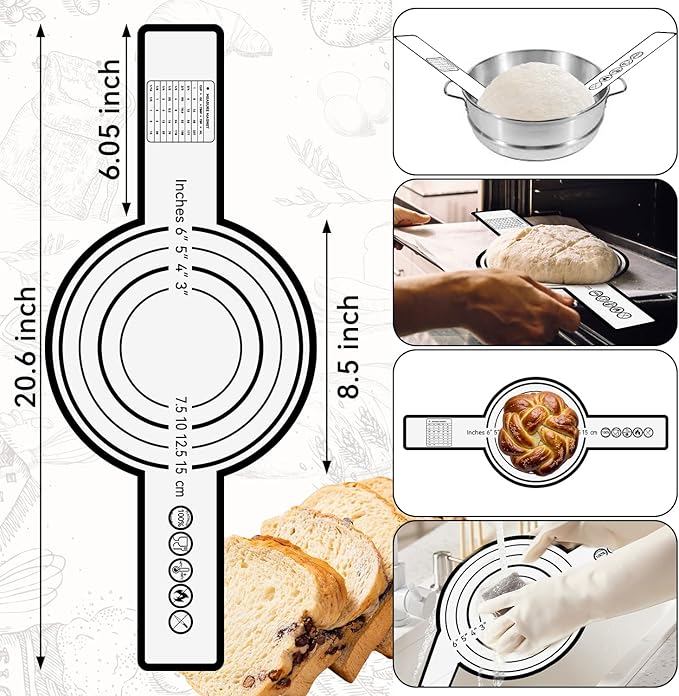 Sourdough Starter Kit, 24PCS Sourdough Bread Baking Supplies, 9"Round & 11"Oval Banneton Bread Proofing Basket, Bread Sling, Starter Jar, Whisk, Scrapers, Bread Lame, Bag, Sour Dough Making Tools Kit