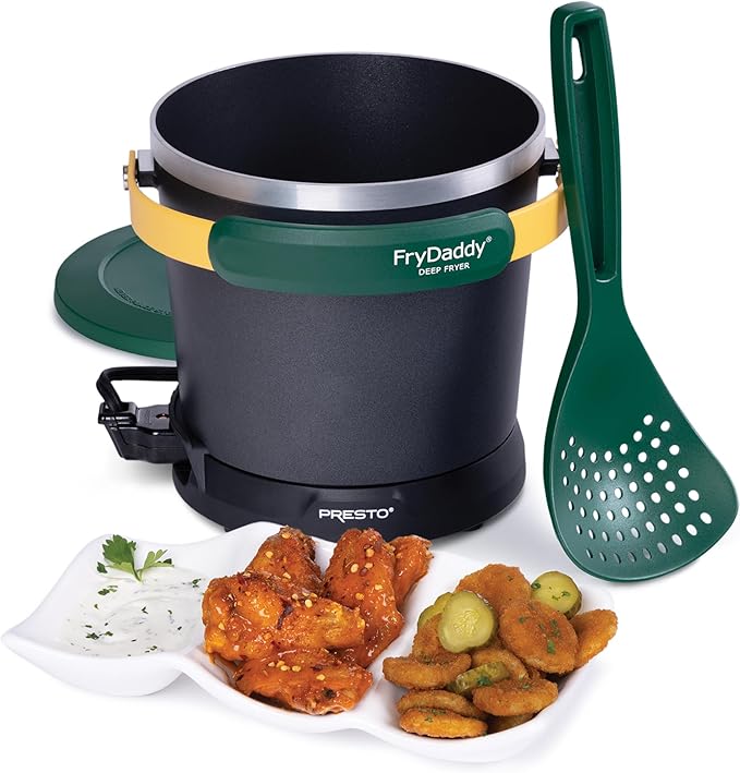 Presto 05427 FryDaddy Electric Deep Fryer, Green/Gold