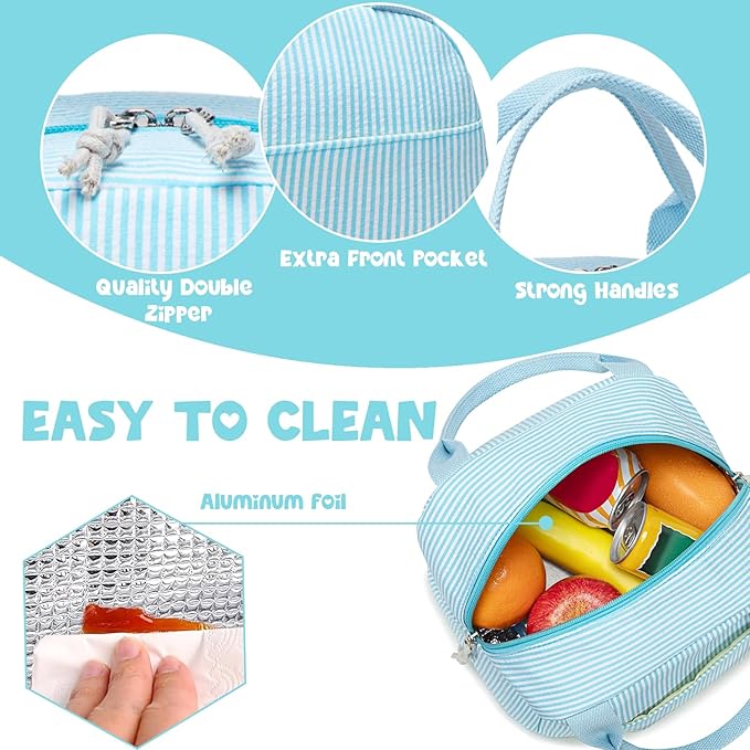 Bluboon Lunch Box for Women Cute Lunch Bag Reusable Insulated Lunch Bags Large Capacity Lunchbox Cooler for Work Picnic or Travel