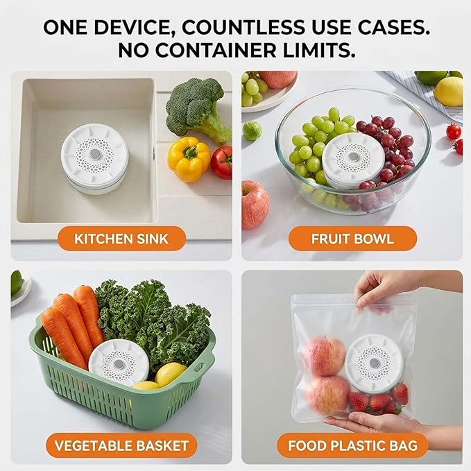Produce Cleaner, Fruit And Vegetable Washing Machine, 2026 Upgraded Fruit Cleaner Device With Titanium Electrolysis Purification For Home Kitchen, Vegetable Washer Machine (1pc)