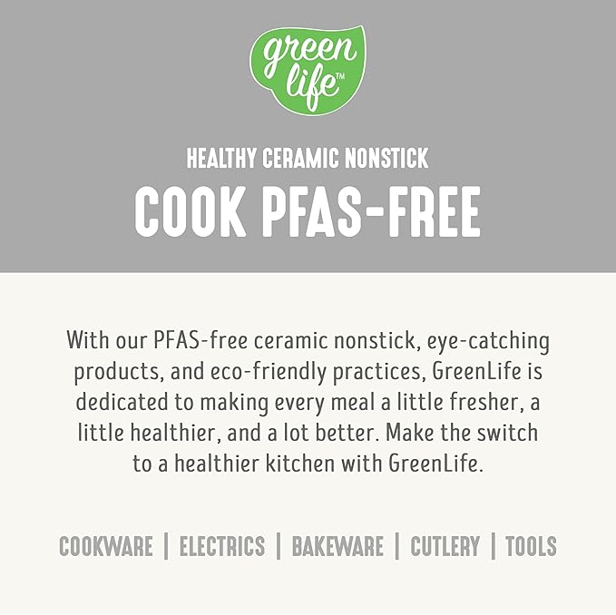 GreenLife Rice Cooker with Removable PFAS-Free Ceramic Nonstick Pot, 3-Cups Uncooked/6-Cups Cooked, Grains & Oatmeal Multicooker, Compact One-Switch Design, Auto Keep Warm, Easy Clean, White