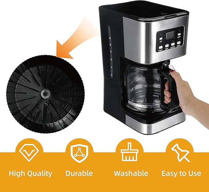 Coffee Machine Brew Basket Bottom Spring Loaded Stopper Kit - Compatible with Mr. Coffee, Black & Decker & Hamilton Beach Models 990117900, 990237500,Coffee Maker Replacement Parts & Accessory