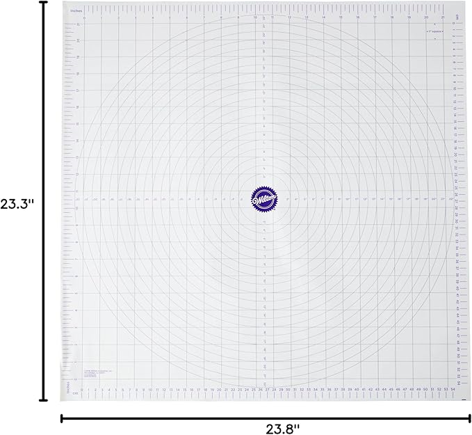 Wilton Measuring Mat, Polyester, White, 60.4 cm x 59.1 cm