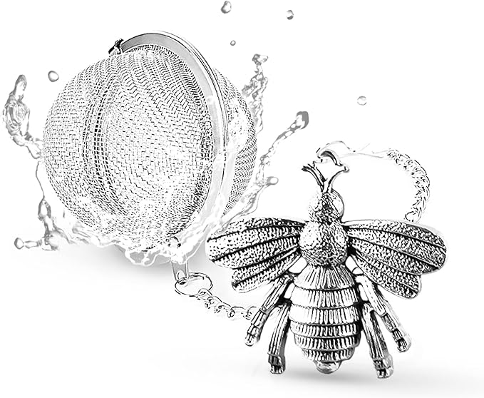 TeaSanavie Handmade Honey Bee Tea Infuser - Strainer for Loose Leaf Tea & Spices