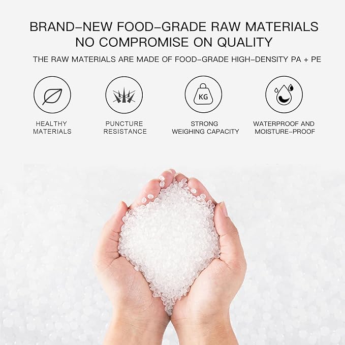 MegaWise 3 Rolls of Vacuum Sealer Machine Bags, 8 inch wide and 21.6 Feet Long for Megawise & other brand vacuum sealers Perfect for Meal Prep and Sous Vide Cooking