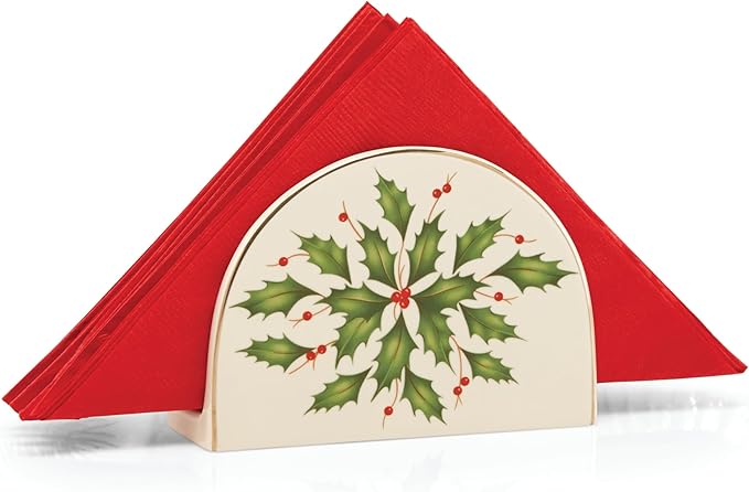 Lenox 870004 Hosting The Holidays Napkin Holder, Christmas