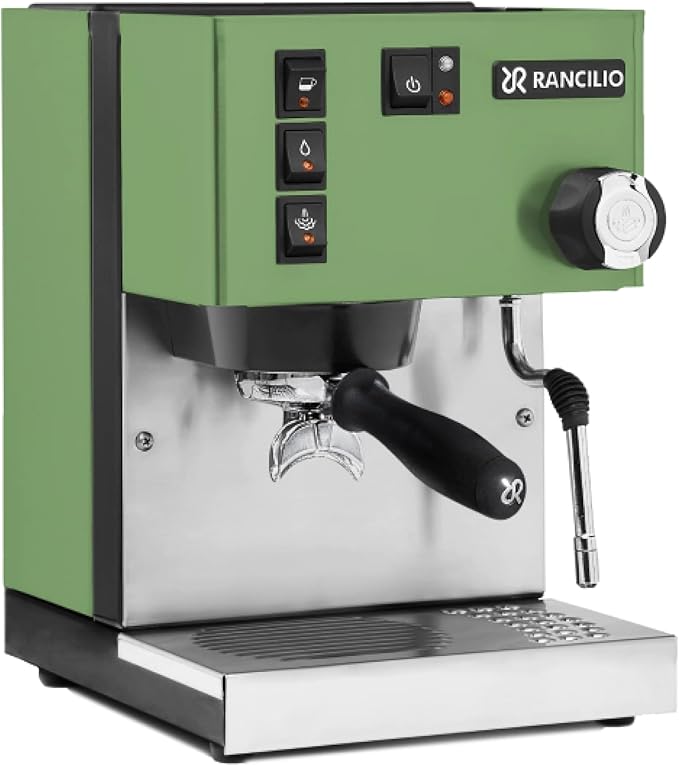 Rancilio Silvia Espresso Machine | 58mm | 2L Reservoir | 0.3L Heat Exchanger | (Sage Green)
