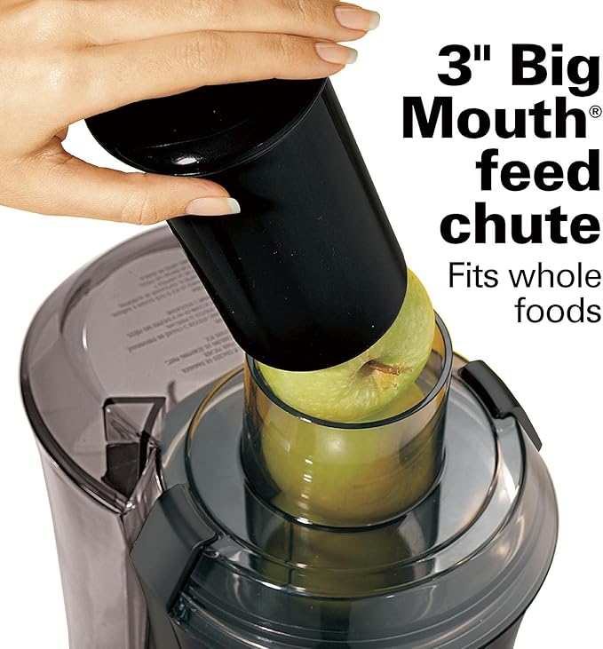 Hamilton Beach 67601 Big Mouth Juice Extractor, Black (Discontinued)