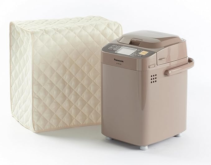 Covermates Keepsakes Bread Maker Cover – Quilted Appliance Protector for Dough Makers – Dust & Stain Resistant, Washable Slip‑On Design for Countertop Storage, Cream