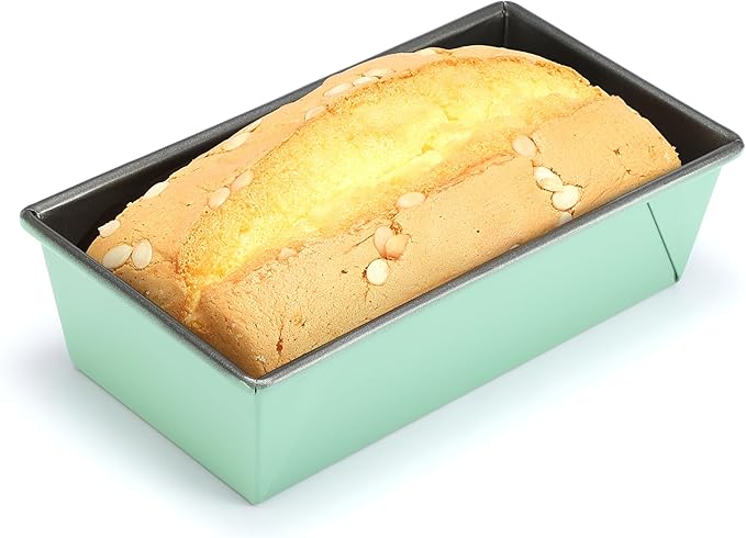 Monfish Bread loaf pan, loaf pans for oven home baking Bread mold 2lb loaf tin 10.5 x 6 x 3 inches Aluminized Steel Non Stick Coating For Home Baking 9x5 bread 2pcs