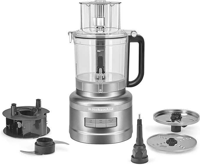KitchenAid 13 Cup Food Processor, Contour Silver (Renewed)