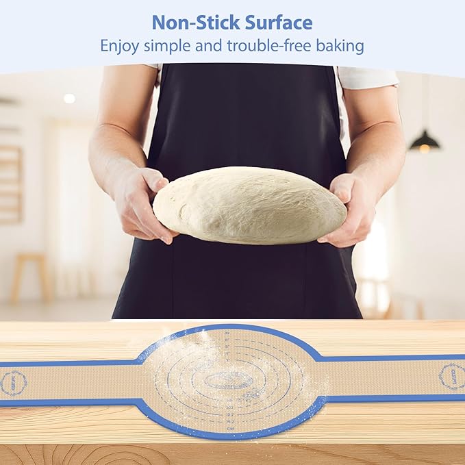 Silicone Bread Sling for Dutch Oven, Silicone Sourdough Baking Sling Non-Stick & Easy Transfer, Sourdough Mat for Bread Baking Supplies - 2PCS
