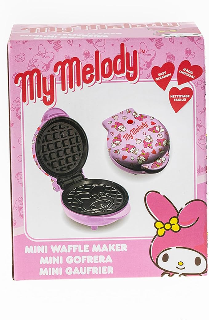 Uncanny Brands Hello Kitty My Melody Mini Waffle Maker - Cook With Your Favorite Bunny Character