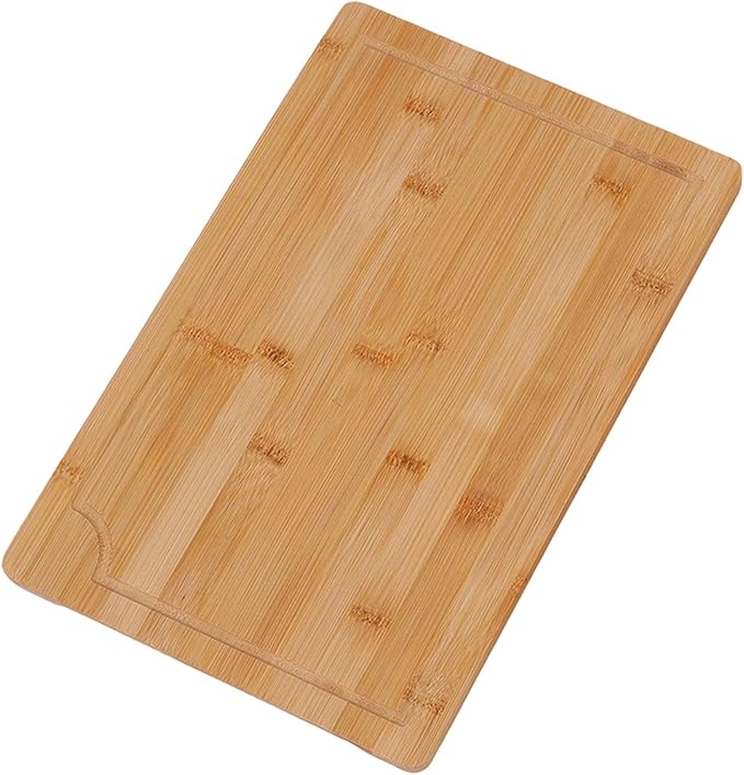 3pcs Wood Chopping Boards, Smooth Cutting Boards Set with Grooves and Inner Handles, for Kitchen, Meat, Vegetables, Cheese