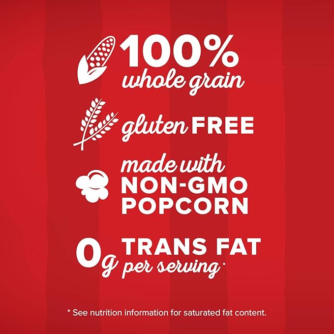 Orville Redenbacher’s Microwave Popcorn, White Popcorn, 3g Fiber Per Serving, 3.28 oz., 3-Count (12 Boxes)