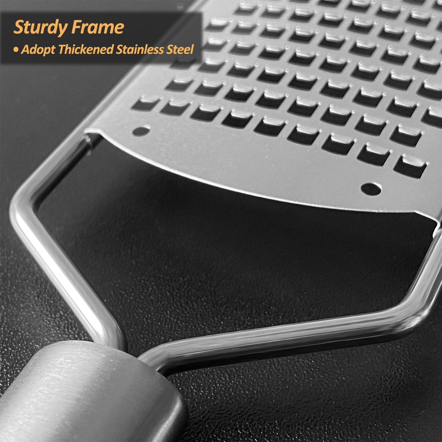 Professional Zester Grater Fine for Hard Cheese, Citrus Fruits, Garlic, Chili, Cinnamon and Nutmeg, Kitchen grater with Razor-Sharp Stainless Steel Blade (Fine)