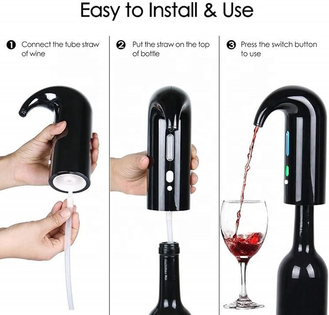 Electric Wine Opener and Electric Wine Aerator Set