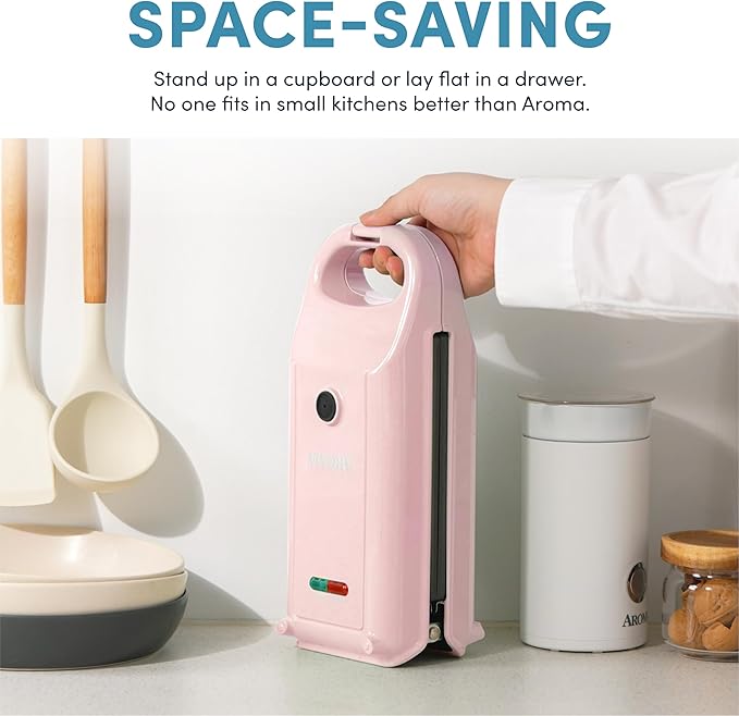 AROMA® Swap & Flip Waffle Maker with Removable Plates: 3-in-1 Panini Press, Mini Donut Maker, and Waffle Iron