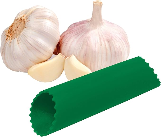 Fantes 43836 Silicone Garlic Peeler Tube, Green, The Italian Market Original Since 1906 5 x 1.5-inches
