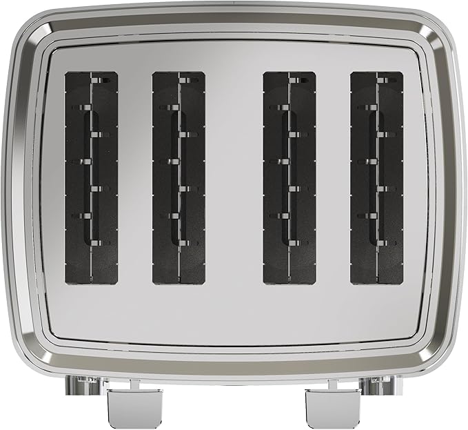 GE 4 Slice Toaster | Extra Wide Slots for Bagels, Breads, Waffles & More | 7 Shade Options | Countertop Kitchen Essentials | 1500 watt, Black