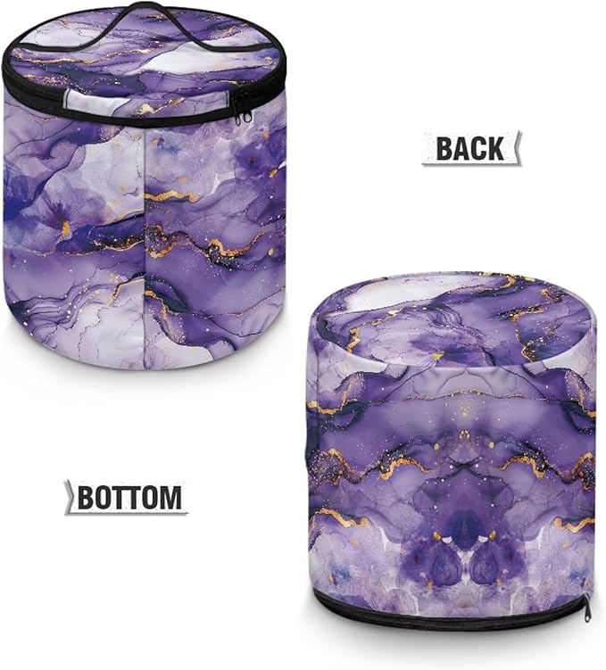 Purple Marble Electric Pressure Cooker Insulation Bag Not Easily Deformed Electric Pressure Cooker Storage Bag Kitchen Appliance Dust Cover