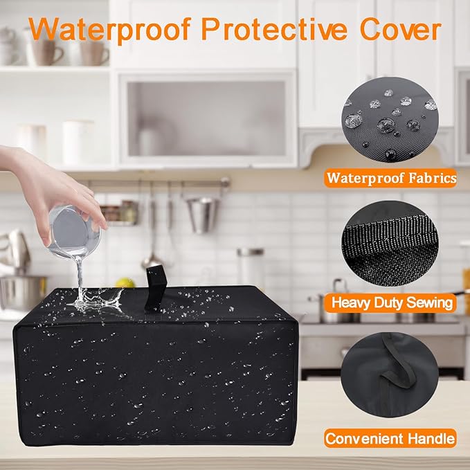Toaster Oven Cover Heavy Duty Heat-Resistant Dust-proof Waterproof Cover Case Compatible With BLACK+DECKER Black & Decker Crisp 'N Bake Air Fryer Toaster Oven(18.5"D X 17.7"W X 11.4"H)