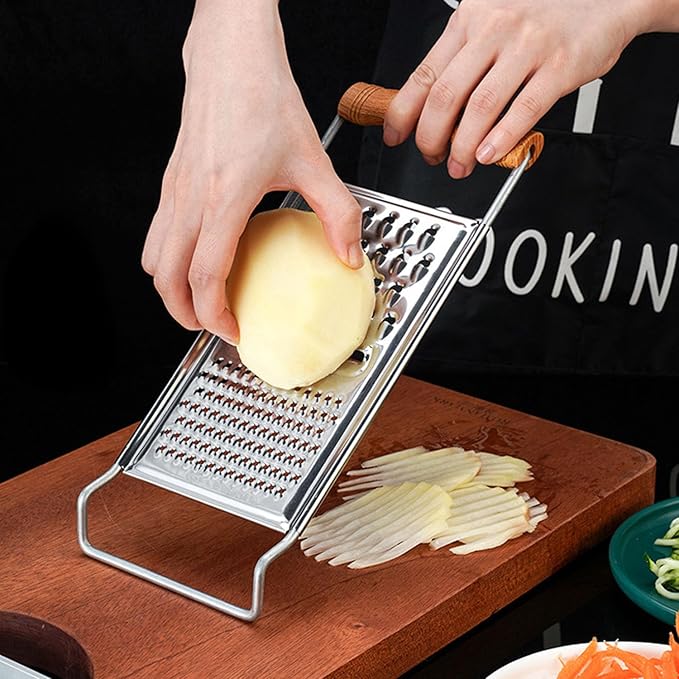 2 Pack Cheese Grater,Stainless Steel Zester Set of 2, Kitchen Flat Handheld Grater For Cheese, Chocolate, Spices, And Potato, Zucchini, Carrot, Apple (B style color)