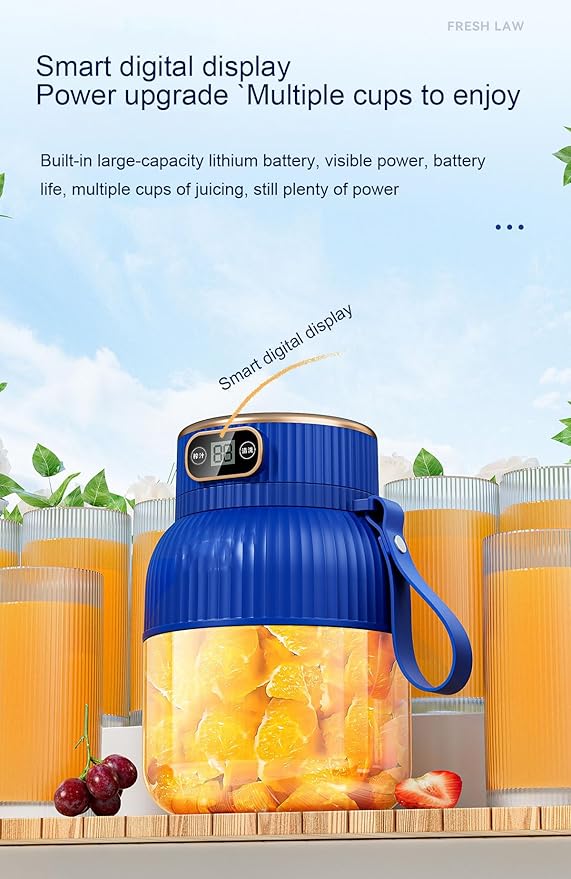 Portable Blender,Portable Blender for Shakes and Smoothies, Personal Size High Speed Blender,21oz USB C Rechargeable Blender for Travel/Picnic/Office/Gym/Sport (GREEN WITH CUP LID)