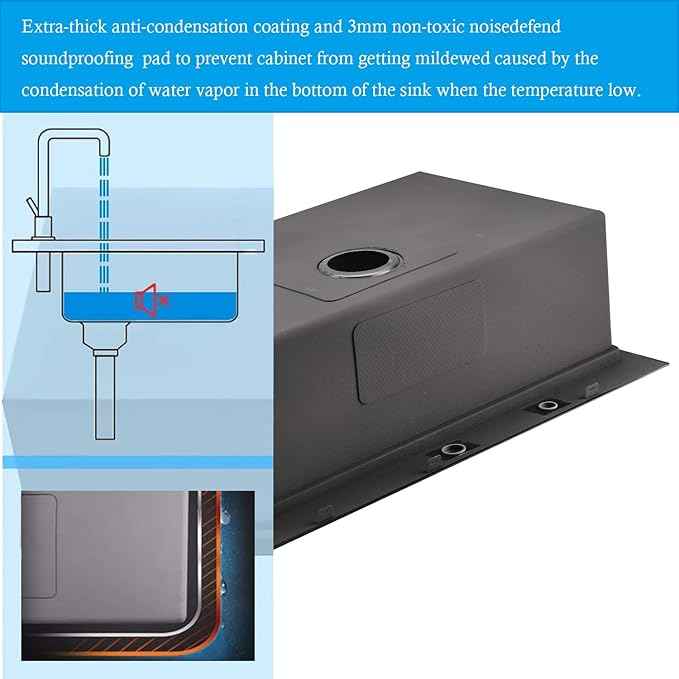 33 Inch Drop In Kitchen Sink Workstation - 33 x 22 Inch Drop In Sinks 16 Gage Stainless Steel Topmount Sinks Single Bowl 10'' Deep Handmade Above the Counter sink with Cutting Board& Strainer