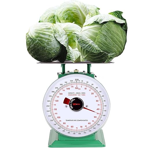 Tada 150kg/330lbs Heavy Duty Industrial Scale Mechanical Kitchen and Food Scale with Stainless Steel Platform