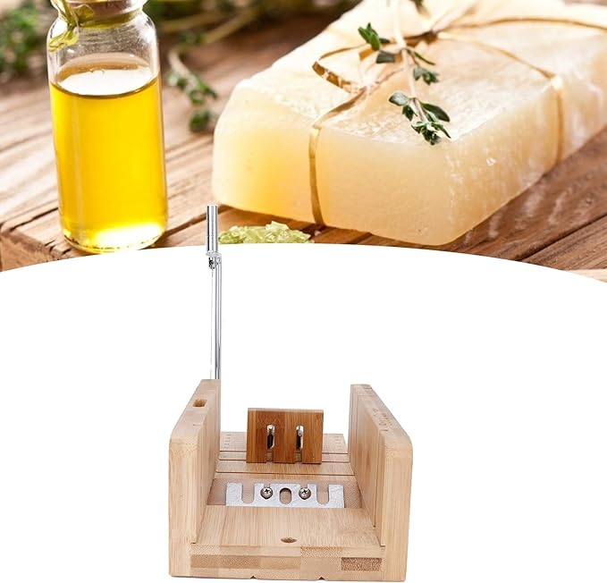 Bamboo Soap Cutter Mold - DIY Soap Cutting Tool for Homemade Soaps - Practical Soap Cutter and Mold for Soap Making Supplies - Bread and Food Loaf Slicers