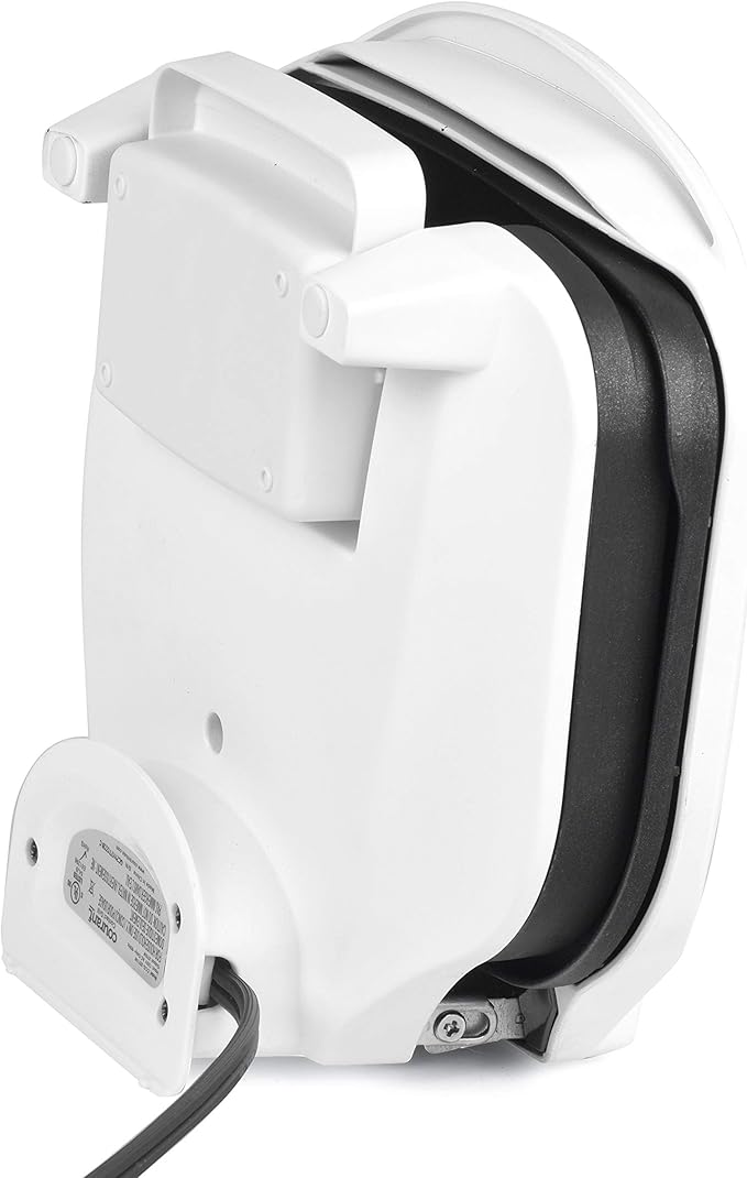 Courant 2-Serving Classic Plate Electric Indoor Grill and Panini Press, Contact Grill Champ, White