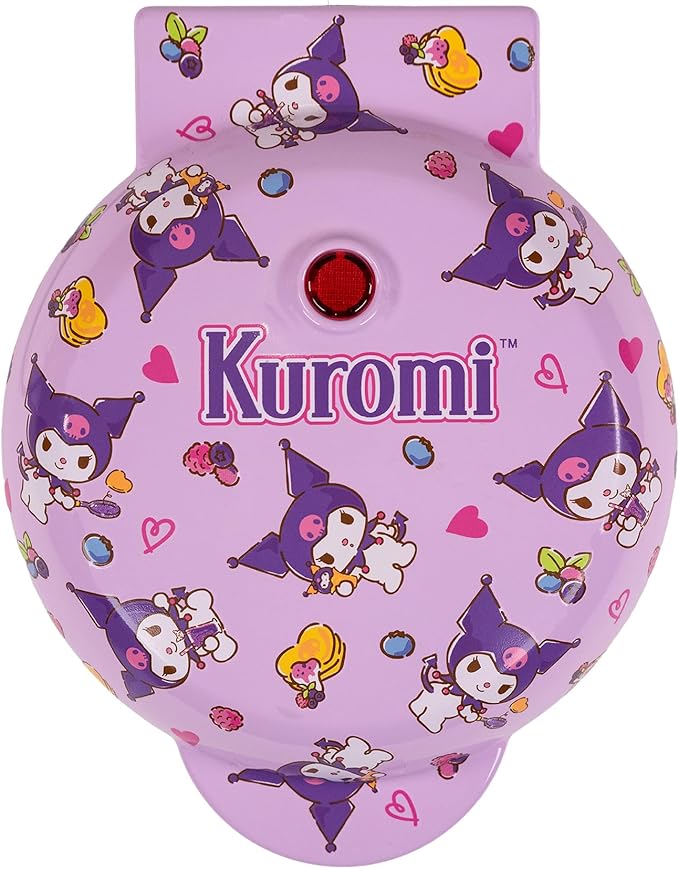 Uncanny Brands Hello Kitty Kuromi Mini Waffle Maker - Cook With Your Favorite Bunny Character