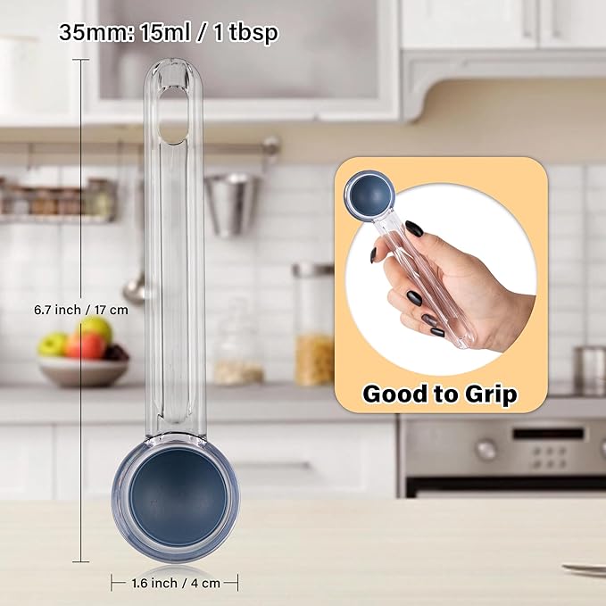 Cookie Scoop Set 1 Tablespoon, Size #60 Cookie Dough Scooper for Baking, 15 ml/0.5 oz Ice Cream Scoop, Acrylic Scoop, Comfortable Grip