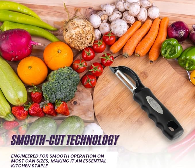 Premium Swivel Peeler- Super Sharp Stainless Steel Blades for fast and efficient Kitchen Prep- Ergonomic Handle- Dishwasher Safe- Equipped with sharp tip to remove Blemishes on Vegetables