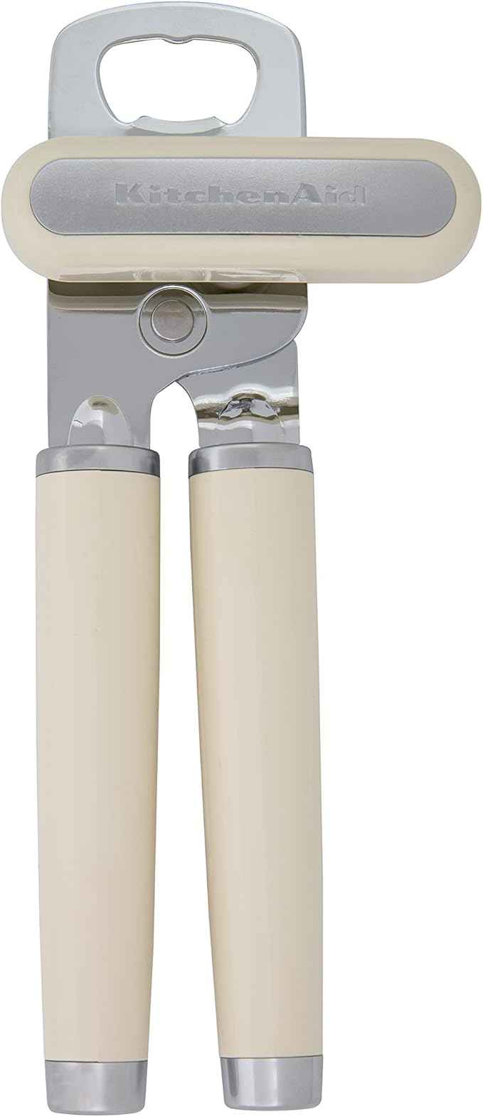 KitchenAid Classic Multifunction Can Opener and Bottle Opener Easy to Use, Razor Sharp Stainless Steel Cutting Wheel, Soft Ergonomic Handles, Almond Cream (Pack of 12)