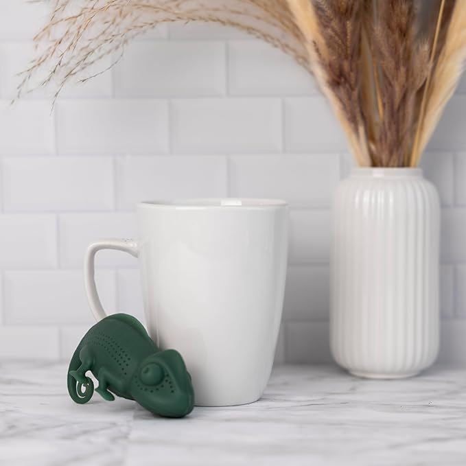 Pund'it Chamomileon Tea Infuser, Cute Color Changing Infuser for Loose Leaf Tea