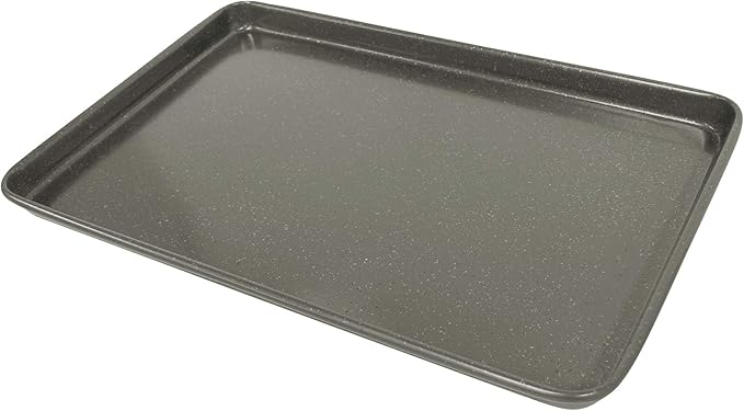 casaWare 2pc Ultimate Commercial Weight 15 x 10 x 1-Inch Cookie Sheet Set (Silver Granite)