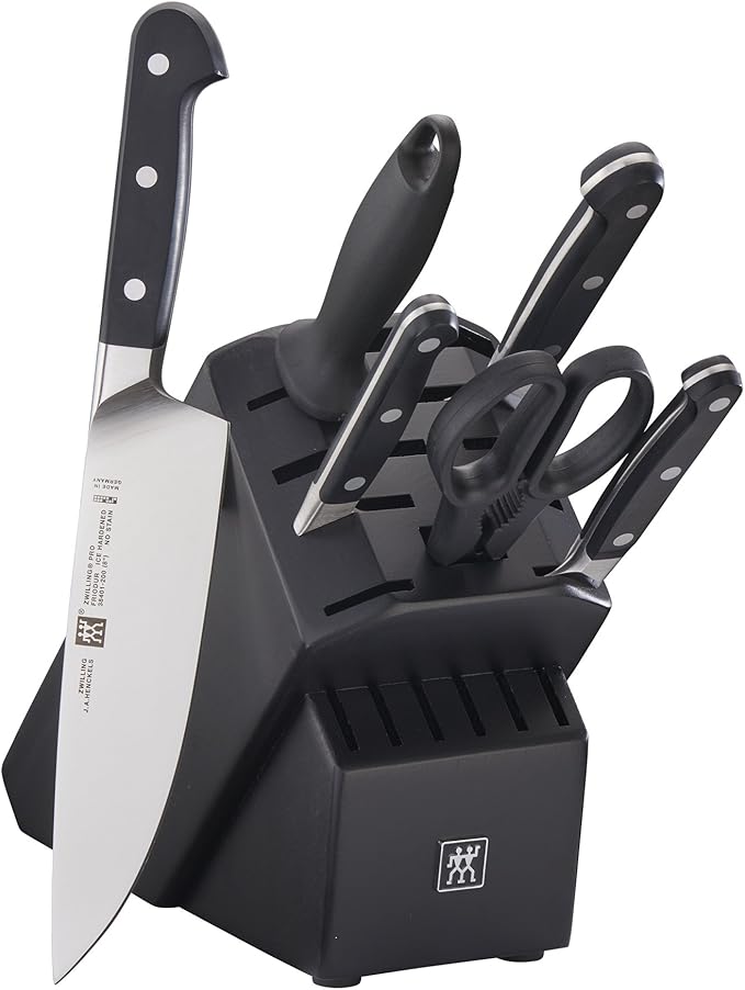ZWILLING Pro 7-pc Knife Block Set - Black