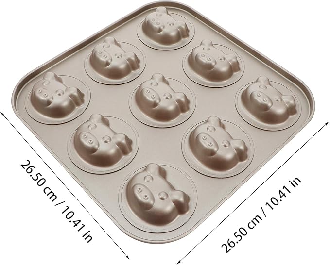 Cake Tin， Non-Stick Cake Mould, Baking Tools Baking Mold,Cake Mould,Baking Madeleine Mold Cake Pan Nonstick Small Baking Pan Pig Baking Mold Heavy Carbon Steel for Oven Baking Cookies Cake Chocolate P