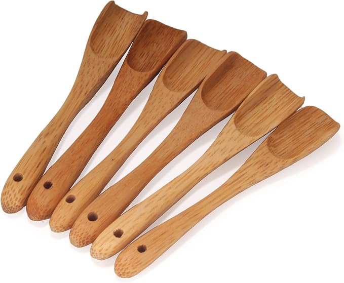 BambooMN - 3.1" Small Solid Bamboo Deep Scoop, 100pcs