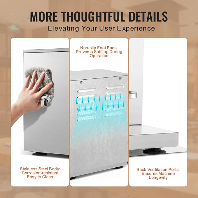 VEVOR Milk Tea Shaker, Electric Double Frame Milk Tea Shaker Machine, 0-180s Adjustable Milk Shake Mixer Machine with Double 750ML Stainless Steels Cups for Bubble Tea Boba Tea Juice Coffee Milk Wine