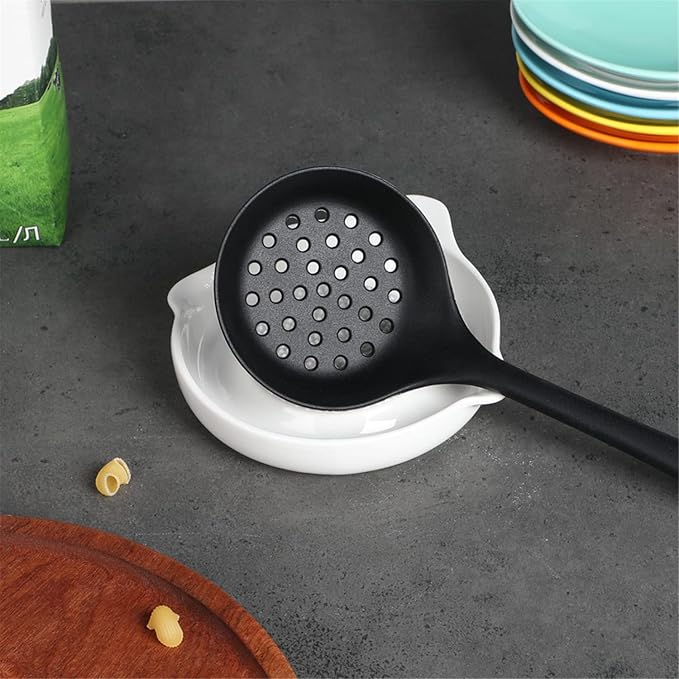 ONTUBE Ceramics Grater Plate for Ginger, Garlic, Onion, Cheese, Lemon, Chocolate, Vegetables and Fruits for Kitchen, White (5.5" x 1 Pieces)