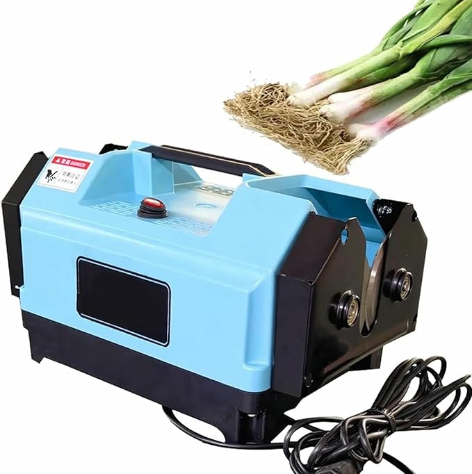 Electric Garlic Root Stem Cutter, Double Head Garlic Top Tails Remover Machine, Cut Beard and Roots
