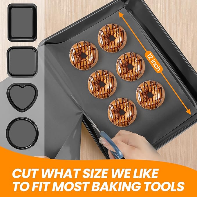 Best German Silicone Baking Mat Roll - Cut to Size + 3Pack Large Heavy Duty Oven Protector Mat