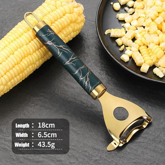 Latest Corn Peeler | Long-Handle Stainless Steel Kernel Remover | Fast, Labor-Saving & Safe | Easy-Clean Tool for Home, Restaurants & BBQs (CK-A(2Pcs))